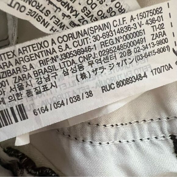 ZARA Snakeskin Print High Rise Skinny Ankle Light Wash Jeans size 6 - Picture 7 of 7